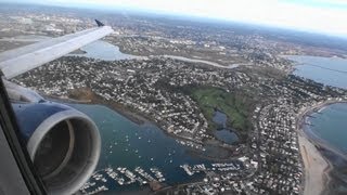 Absolutely Incredible HD Airbus A321 Takeoff From Boston Logan International Airport [upl. by Coraline629]