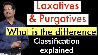 Laxatives amp Purgatives  What is the difference Classification of Purgatives [upl. by Dniren]