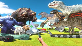 FPS Avatar Rescues Dinosaurs and Fights Mutant Animals  Animal Revolt Battle Simulator [upl. by Naujled]