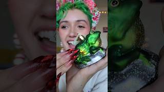 ASMR Glass Ornament Unboxing 🐸👑 asmr asmrtapping ornaments [upl. by Yard]