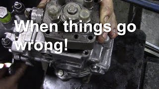 Sealing a leaking Bosch VE injection pump When things go wrong [upl. by Eleanora]