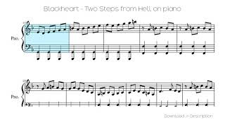 Blackheart  Two Steps From Hell On Piano [upl. by Yelnet]