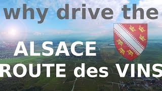 Route des Vins dAlsace France  Alsace Wine Route  Vineyard Route drone [upl. by Valerian]