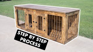 How to Build an Indoor Double Dog Kennel  Crate  Cage [upl. by Bevash]