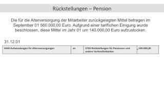 Pensionsrückstellung Rückstellung für Pensionen Abitur Fachabitur BWR FOS  BOS [upl. by Pritchard806]