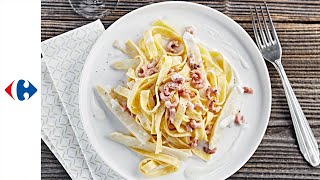 Tagliatelle met noordzeegarnalen en saus van witte asperges [upl. by Adnuhsat]