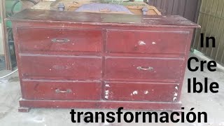 Cómo transformar un gavetero en una credenza sorprendente idea para transformar un viejo gavetero [upl. by Divine523]