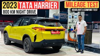 2023 Tata Harrier Facelift Mileage Test  Headlights amp Comfort Test  Best SUV [upl. by Reisman]