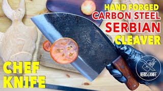 The Cooking Guild Serbian Cleaver Knife Review [upl. by Renckens]