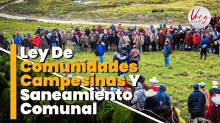 Ley De Comunidades Campesinas y Saneamiento Comunal  Víctor Raúl Cárdenas Gonzales [upl. by Eimat]