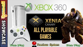 HyperSpin Showcase Microsoft Xbox 360 XENIA CANARY Playable Games [upl. by Yllus704]