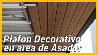 falso plafon decorativo techo madera [upl. by Nahs]