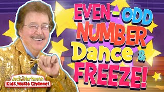 EvenOdd Number DANCE and FREEZE Jack Hartmann [upl. by Louls]