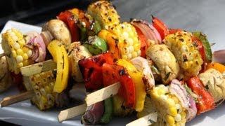 Grilled Caribbean Vegetarian Kebabs [upl. by Lissie]