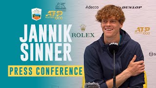 Jannik Sinner PreTournament Press Conference  Rolex MonteCarlo Masters 2024 [upl. by Frick]