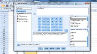 SPSS tutoriel Transformer des variables [upl. by Airtemed728]