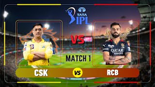 CSK vs RCB Live IPL Live Commentary  Chennai Super Kings vs Royal Challengers Bangalore Live [upl. by Acul]