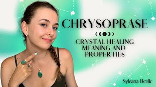 CHRYSOPRASE 💚 Crystal Healing Meaning Zodiac signs Chakra healing [upl. by Naveb]