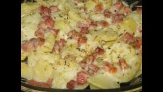 RECEITA BATATA GRATINADA COM BACON [upl. by Ottilie]