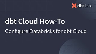 Configure Databricks for dbt Cloud [upl. by Jb]