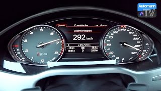 2017 Audi S8 plus 605hp  0300 kmh acceleration 60FPS [upl. by Myk830]