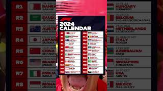 2024 F1 Schedule Revealed [upl. by Lila]