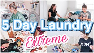 LAUNDRY WITH ME 🧺  Family of 5 Laundry Routine  myrandaachvan [upl. by Clarkson327]