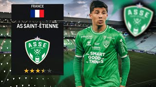 On CONSTRUIT l AS SAINT ETIENNE de DEMAIN sur FC24   LE PROJET [upl. by Adranoel]