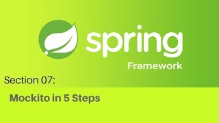 Spring framework Tutorial 060 Step 4 Using Mockito Annotations Mock InjectMocks RunWith [upl. by Alonso]