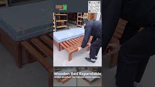 Wooden Expandable Bed For Narrow Room  Giường Ngủ Mở Rộng Gỗ Cho Phòng hẹp  Do Go 24H shorts [upl. by Nelyak49]