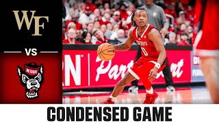 Wake Forest vs NC State Condensed Game  202324 ACC Men’s Basketball [upl. by Zelig]