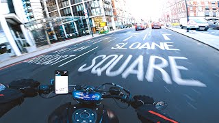 Mornings In The City  YAMAHA MT07 AKRAPOVIC  QUICKSHIFTER 4K [upl. by Hollerman]