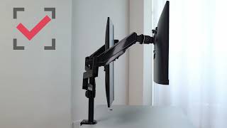 How to Adjust the Tilt and Gas Spring Tension of Your Monitor Arm  MU0006 Triple Monitor Arm [upl. by Viafore]