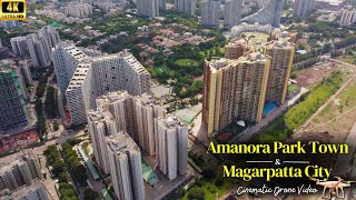 Amanora Park Town Pune  Magarpatta City 4k Drone Cinematic Video Pune  Amanora Mall  Pune IT Park [upl. by Archibaldo]