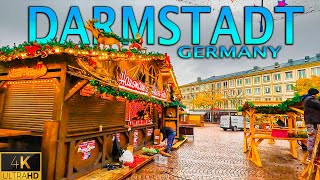 Christmas Market Darmstadt Germany 2023  Autumn Germany 4K Video [upl. by Aiouqahs795]