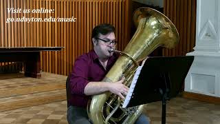 OMEA AllState Etude  Tuba Blazhevich 28 [upl. by Arraeic]