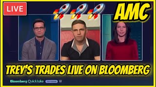 Trey’s Trades Talks AMC Live On Bloomberg [upl. by Agnella]