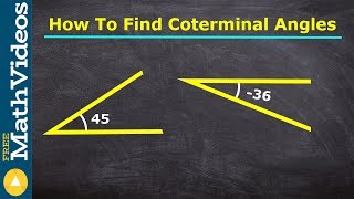 How to find coterminal angles using drawings [upl. by Ephram]