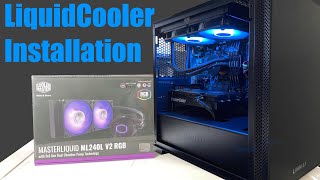 How to Install a Water Cooler in your PC MasterLiquid ML240L V2 RGB [upl. by Birdella]