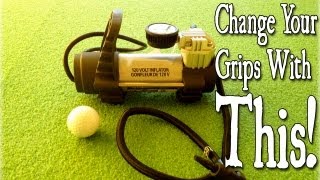 Changing Golf Grips With An Air Compressor [upl. by Selrahcnhoj489]