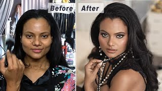 Simple Glam Makeup tutorial for beginners Step by step wpro makeup artist amp boudoir photographer [upl. by Ohcamac288]