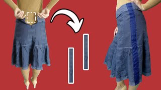 How to upsize a skirt in the waist for 15 minutes [upl. by Groveman328]