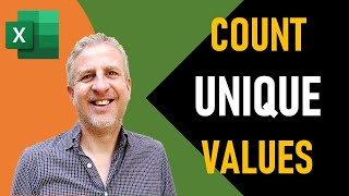 Excel  Do a Count of Unique Values  Text andor Number  Get a Count of Unique Values in Excel [upl. by Galatea]