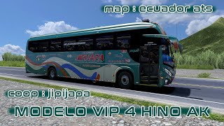 JIPIJAPA  MODELO VIP 4 HINO AK  Ruta  Pcarbo  Jipijapa  MAP ecuador ats [upl. by Neelrahc942]