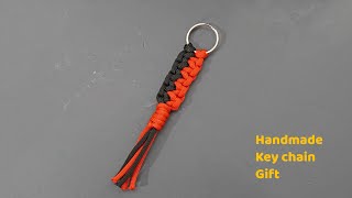 Key chain with 3mm macrame  lovely handmade gift [upl. by Sashenka]