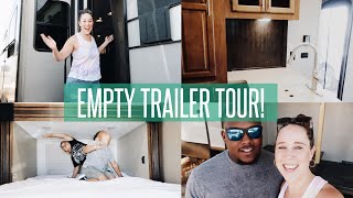 Empty Trailer Tour  Coachman Chaparral Bunkhouse Fifth Wheel [upl. by Adianes]