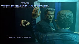 Terminator Stop Motion T800 vs T1000 Test [upl. by Ardekahs]