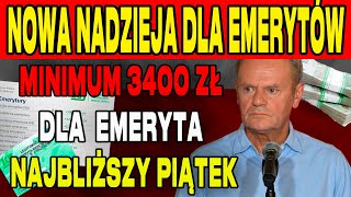 DOKŁADNE DATY 14 EMERYTURY ZUS ZAPEWNI MINIMUM 3400 ZŁ DLA KAŻDEGO EMERYTA JUŻ W NAJBLIŻSZY PIĄTEK [upl. by Atteuqaj]