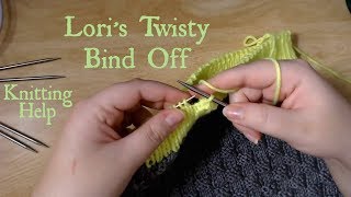 Loris Twisty Bind Off  Knitting Help  Kostenn Cowl Bind Off [upl. by Placido]