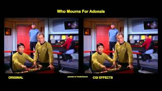 Star Trek  Who Mourns For Adonais  visual effects comparison [upl. by Karil442]